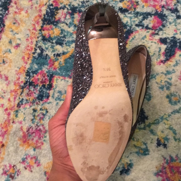 Jimmy choo glitter heels 38.5 - Picture 3 of 4